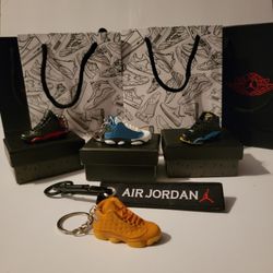 3d Mini Keychain Jordan 13