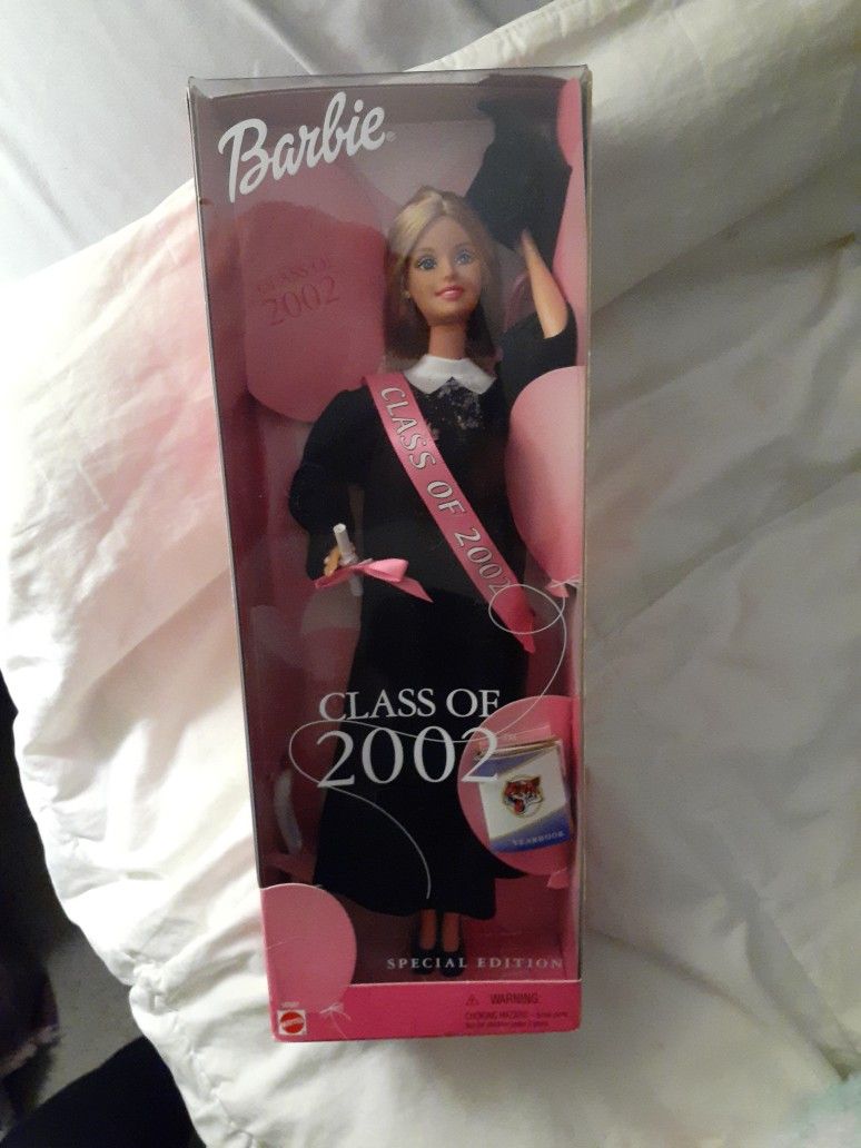 Class Of 2002 Official Barbie- New