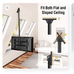 🌟 ELIVED Ceiling TV Mount – Fits 37″–75″ TVs (Full Motion) 🌟