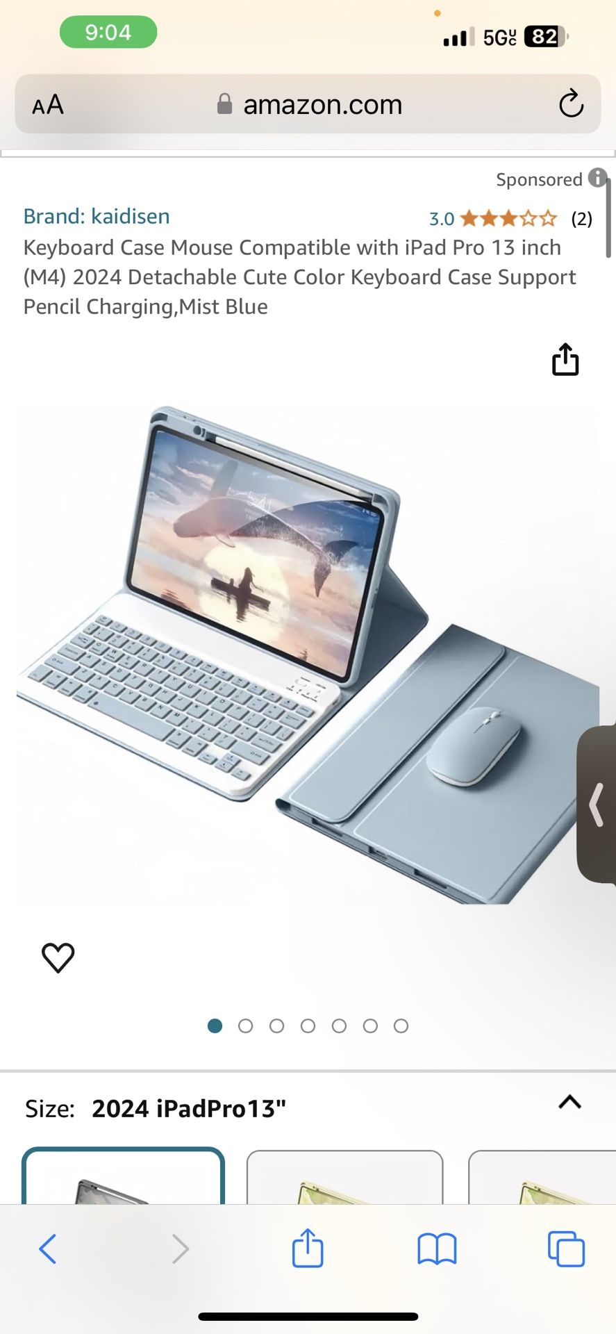 iPad Pro 12.9” Case And Keyboard And Mouse