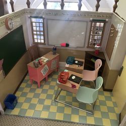 18 inch doll school set