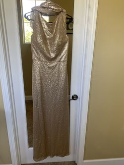 Gold Sequined Dress