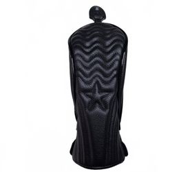 Golf Hybrid Club Headcover Black Adjustable Multi Tag U2/U3/U4/U5/U6/UX