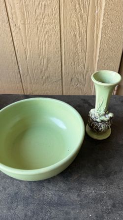 Antique Macoy Vase & La Solana Bowl
