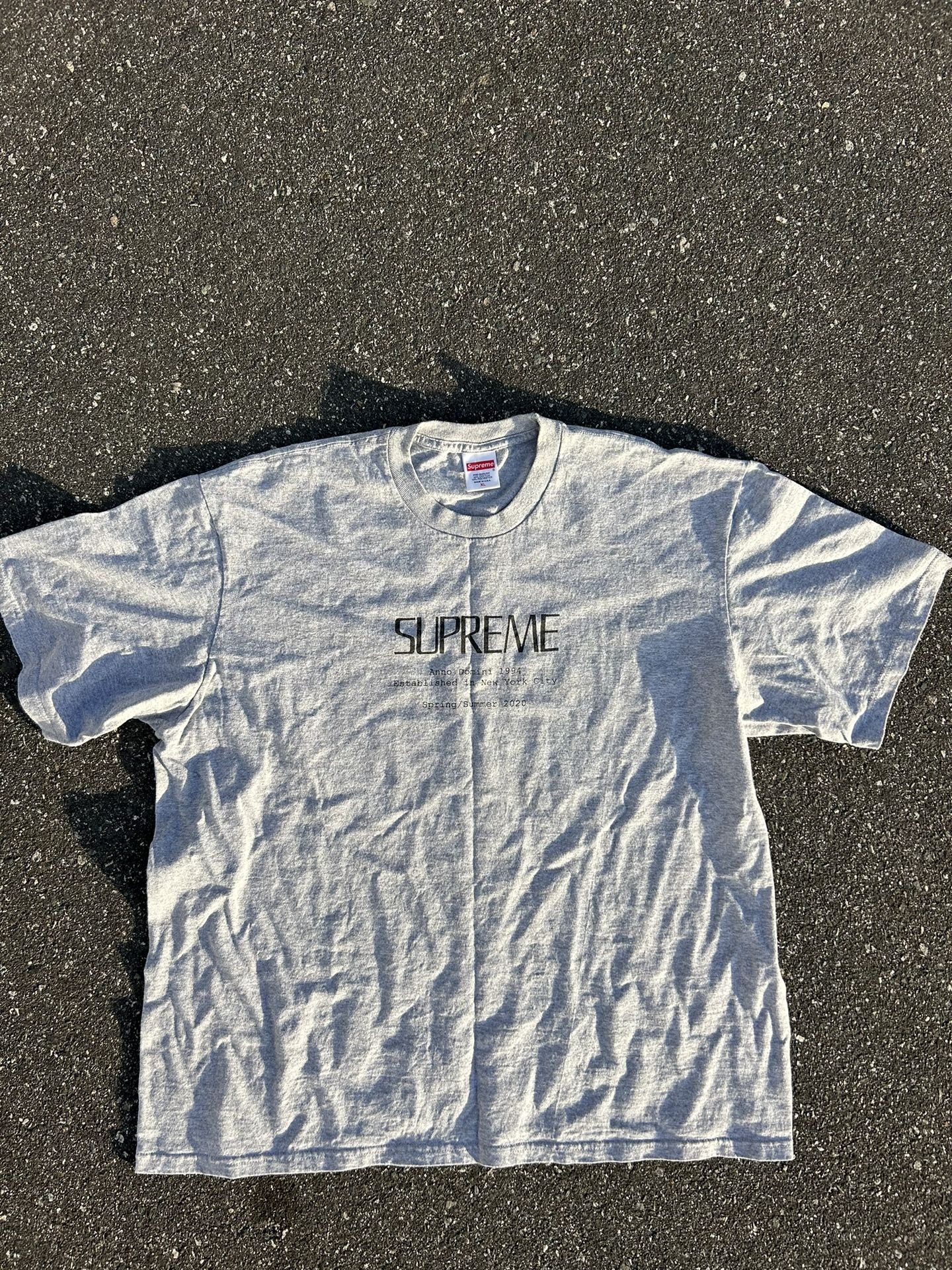 Gray Supreme Tee