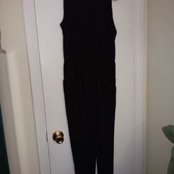 Black Jumpsuit Size Medium Turtle Neck 