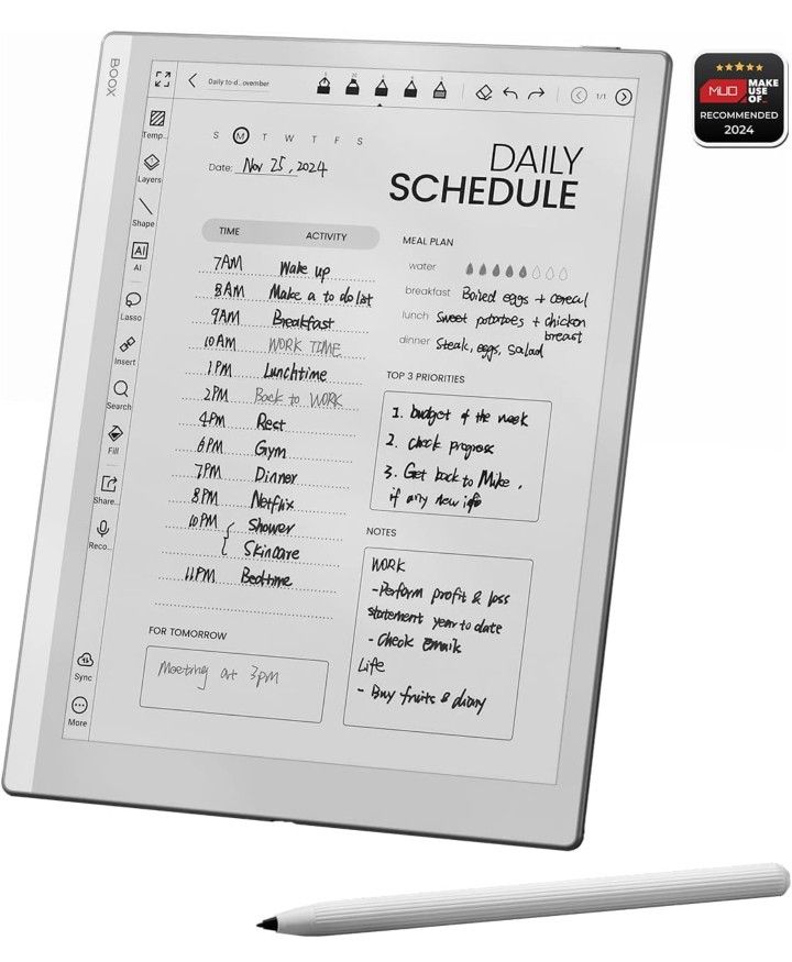 BOOX 10.3" ePaper Tablet + Stylus + Executive Folio – Excellent Condition! $350