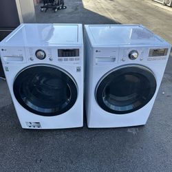 Lg Washer and Gas Dryer Steam Cycle Set 