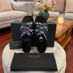 NIB Rag & Bone $350 Hartley Flat Sandals 