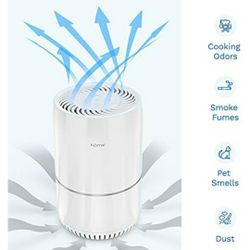 Small Room Air Purifier Fan with True HEPA Filter