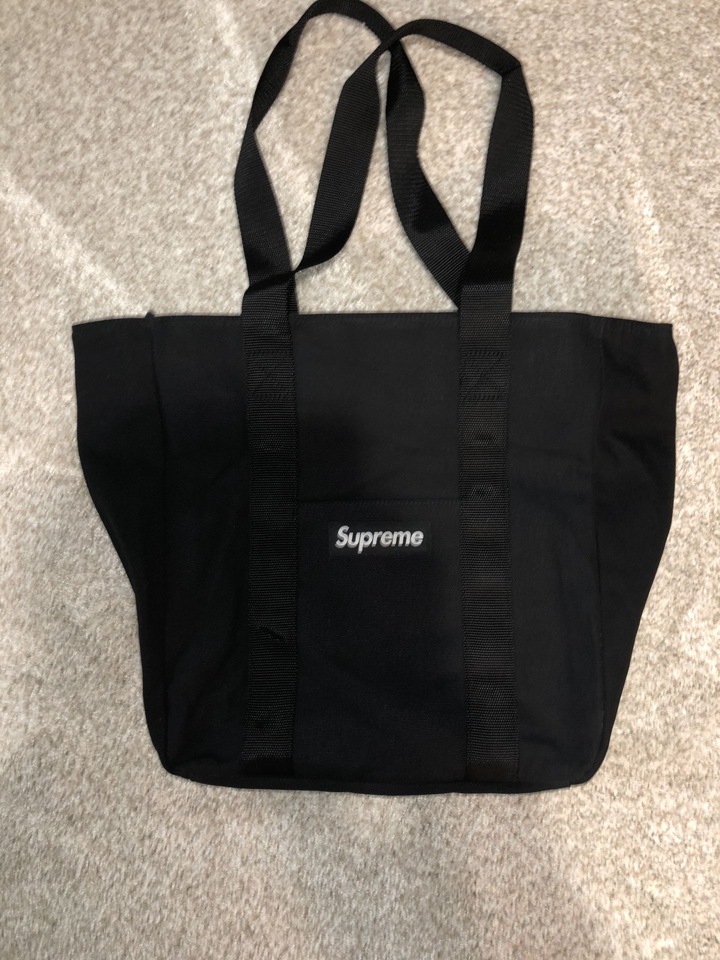 Supreme canvas tote