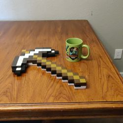 Minecraft Toy and Cup