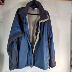 Patagonia Men's XL Blue Jacket Hood Zipper Pockets 