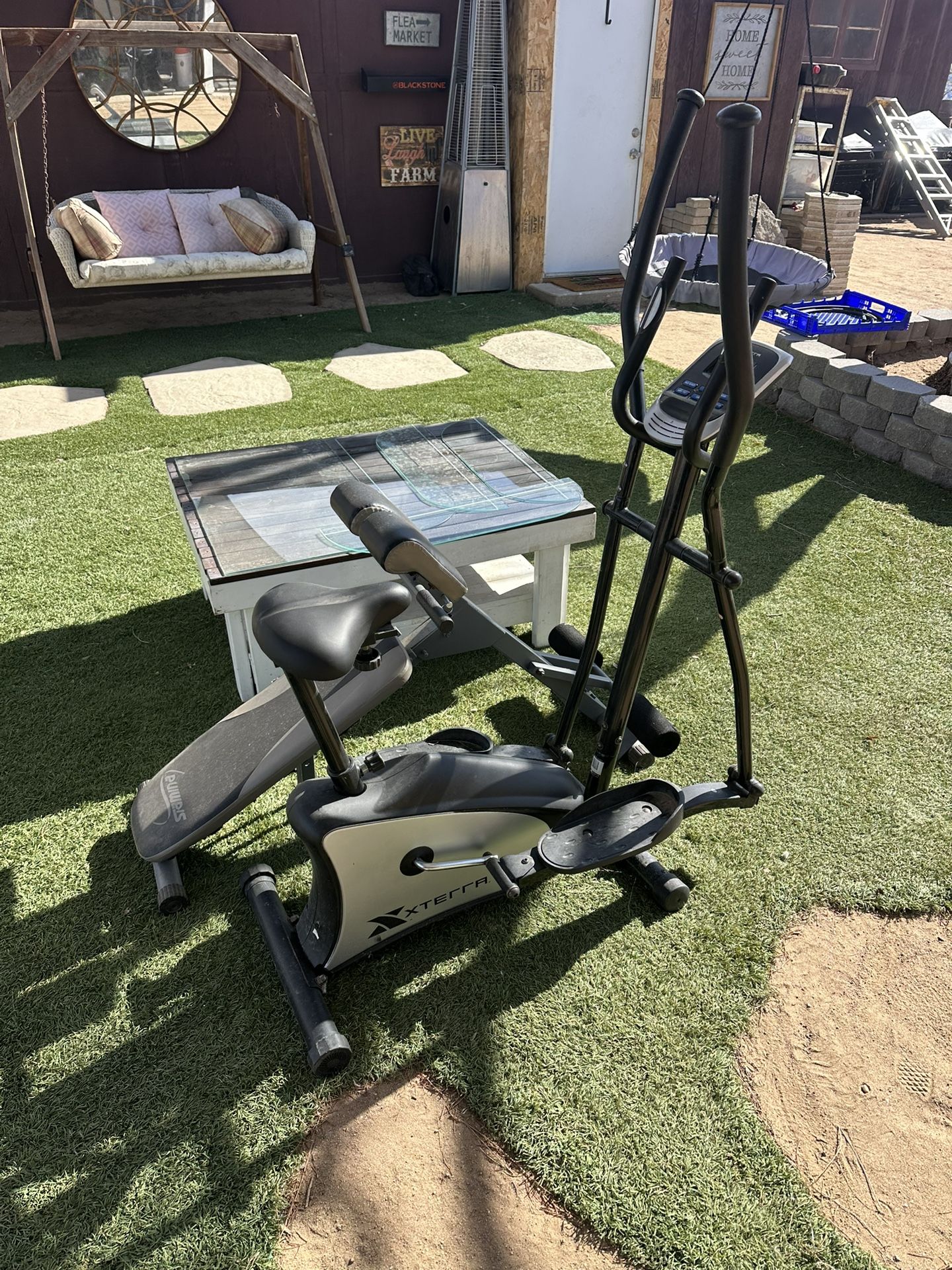 Elliptical Battery Ran Fitness Machine