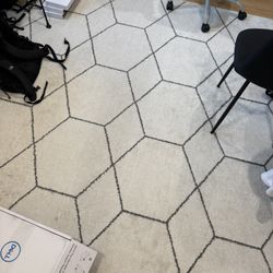 8’ x 10’ White Carpet, Rug