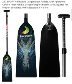 Z&J Sport Adjustable Carbon Fiber Dragon Boat Paddle