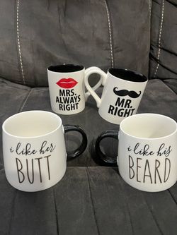 Mug sets for wedding or events