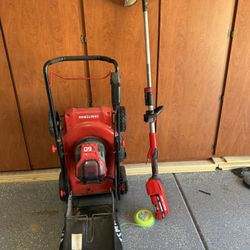Craftsman 60v Lawn Mower and Weed Trimmer  Package