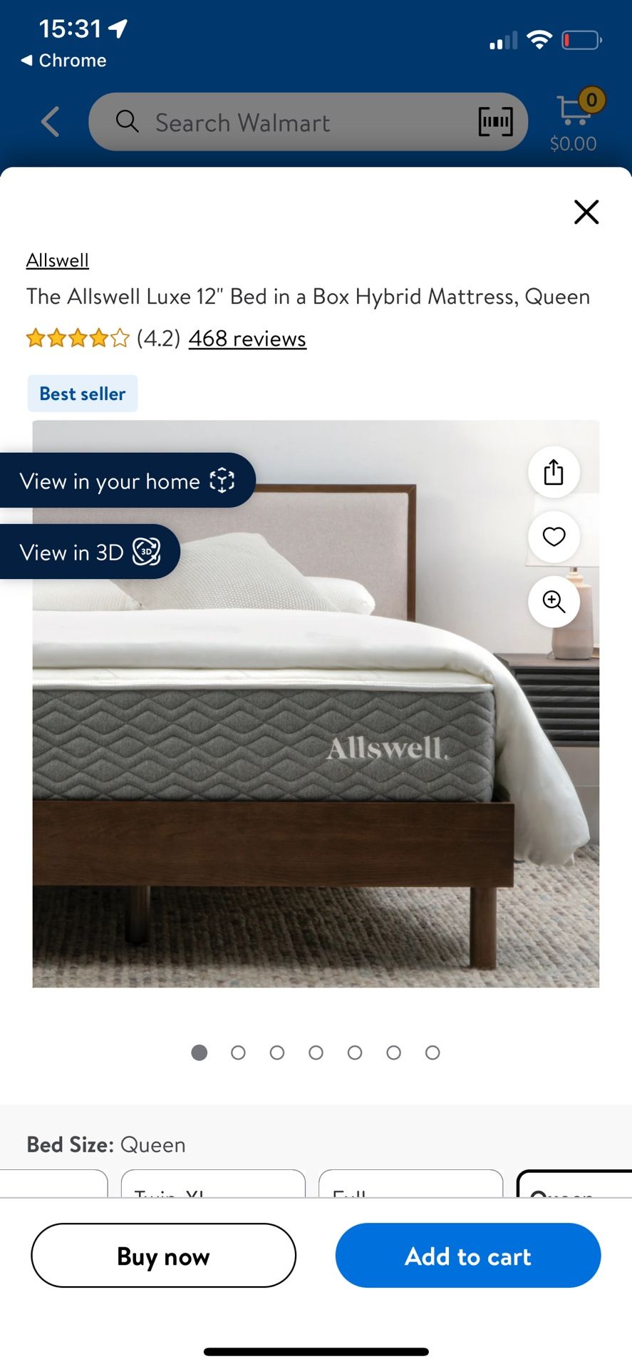 Allswell mattress Queen size