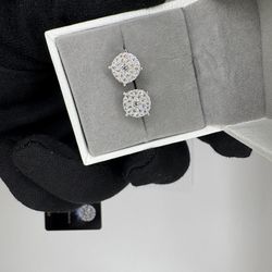 S925 silver Moissanite earrings VVS1 Certified