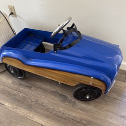 Child’s Pedal Car Blue Vintage Style 
