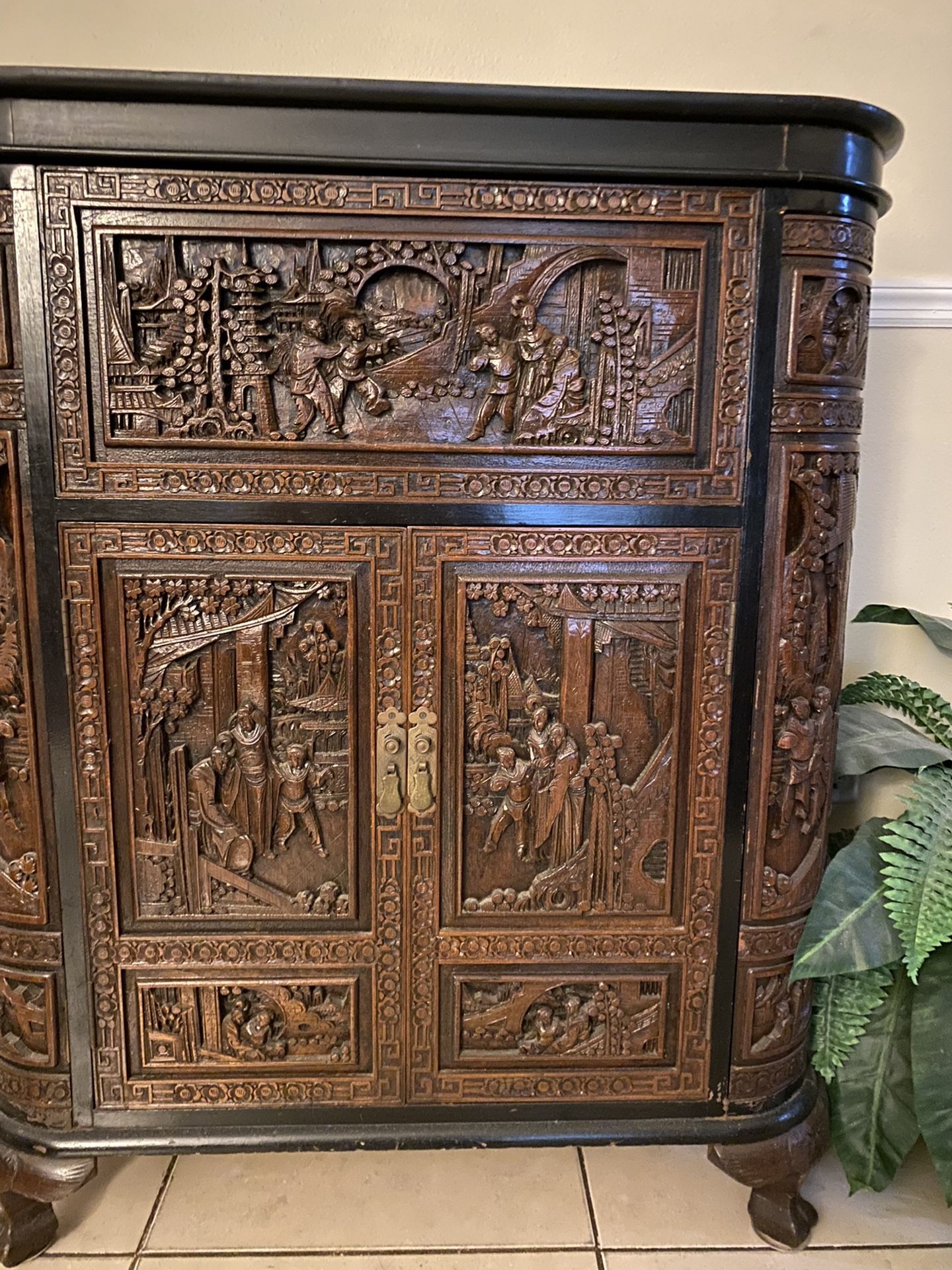 Antique Handcrafted Wine Bar