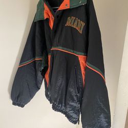 Miami Hurricane Ducks vintage jacket