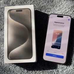 Unlocked Apple iPhone 15 Pro Max 256GB Capacity..