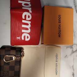 Louis Vuitton Key Chain Wallet And Supreme Wallet 