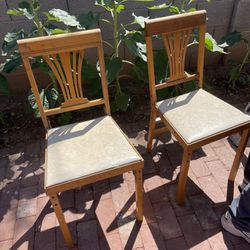 Antique folding chairs 