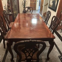 Beautiful Dining Table With Six Chairs