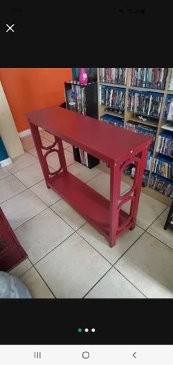 Console Table Cranberry Red