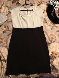 Black and white dress