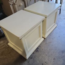 Pottery Barn Storage End Tables