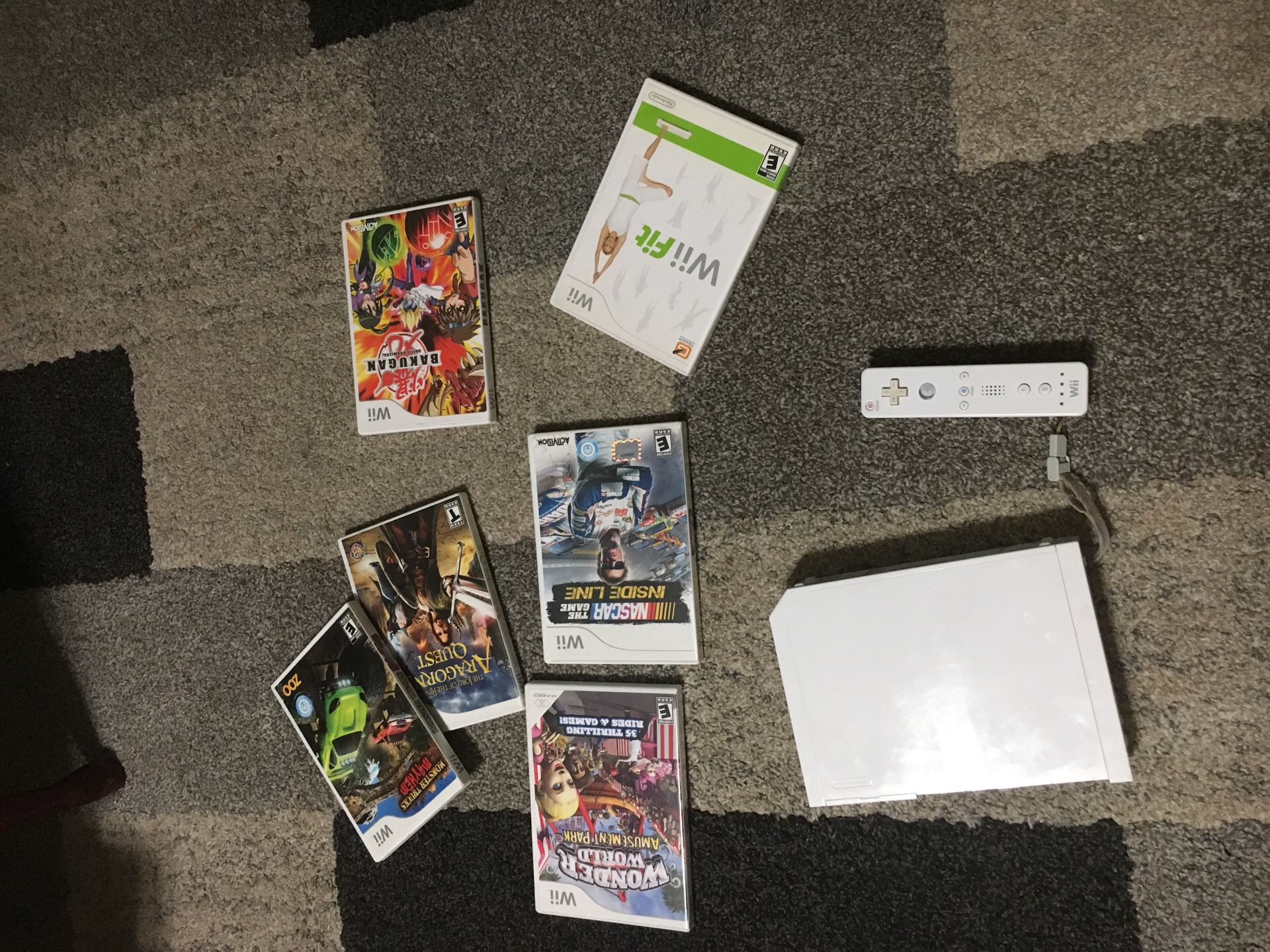 Nintendo Wii with remote and games