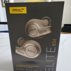 Jabra Elite 65t True Wireless Earbuds (Gold-Beige)