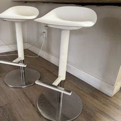 Ikea White Bar Stools (Set Of 2)