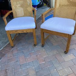 Two Chairs With Wheels Only $10 Both