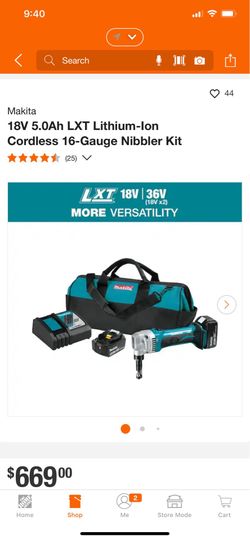 Makita nibbler kit charger batteries  used