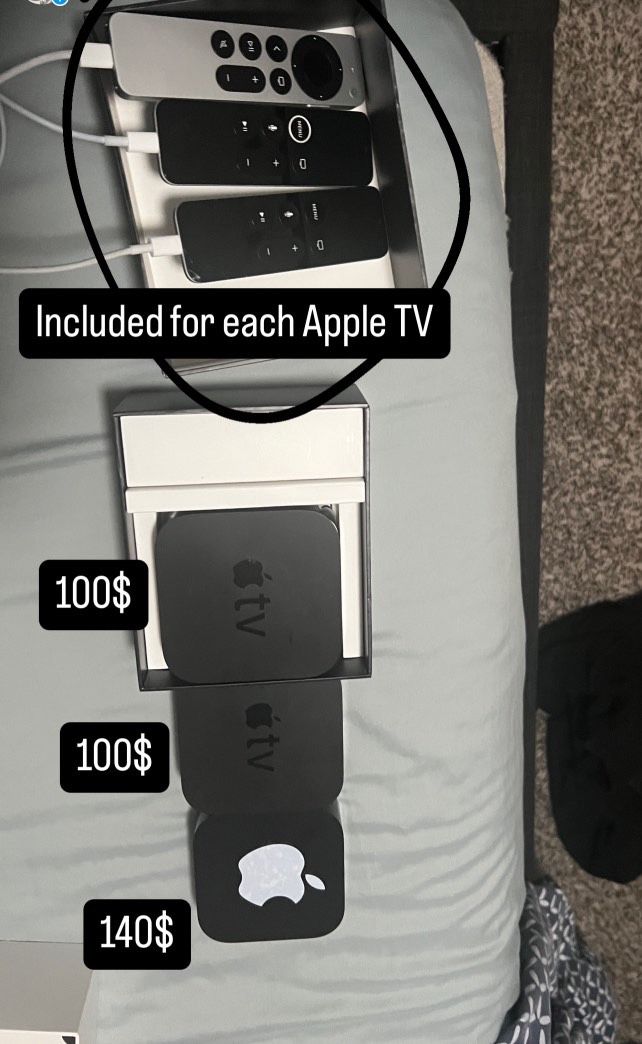 Three Apple TVs