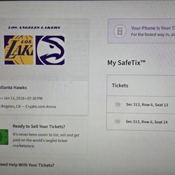 Lakers Hawks Tickets Tuesday 