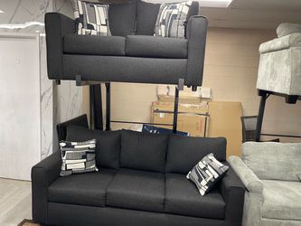 BLACK SOFA LOVESEAT SET SALE