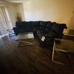 Living room Set  Sectional And Breakfast Hutch