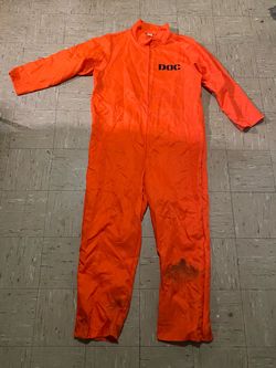 Adult XXL Department of Corrections Prisoner One Piece Halloween Costume