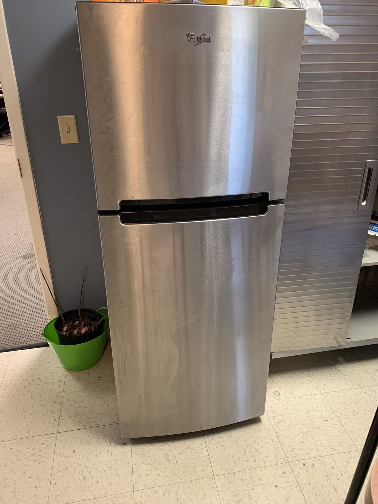 Stainless steel refrigerator not a full size