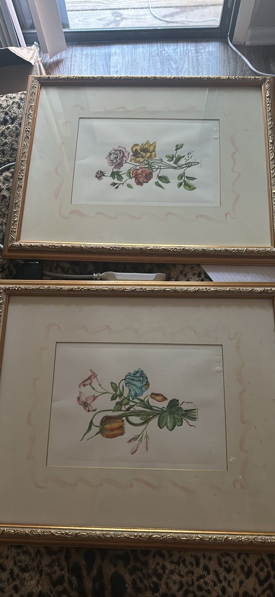 Two Gold Floral Frames $50 For Both