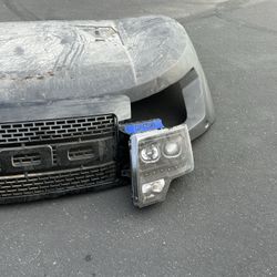 Ford F-150 /Raptor Fiberglass Hood W/headlights And Grill
