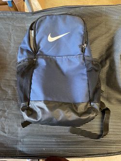 Nike Brasilia 9.5 Training Backpack in blue with a white swoosh logo