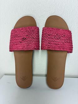 Roxy Women’s Woven Slide Sandals, size 10