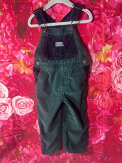 OshKosh B'gosh Kids' Green and Navy -overalls